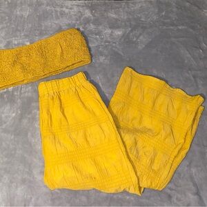 SHEIN Bright Yellow Pants Set